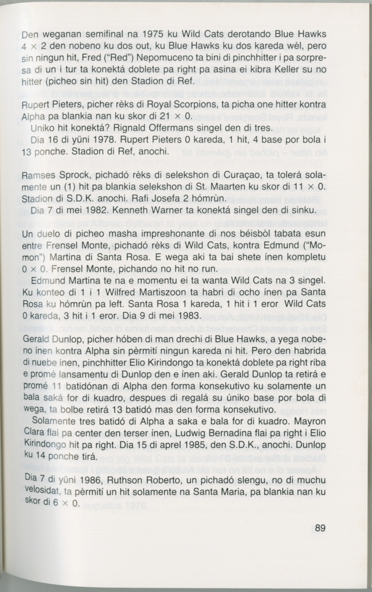 Hómrùn: béisbòl di Curaçao : di greis te Yankee Stadium - Page 91