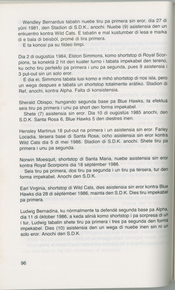 Hómrùn: béisbòl di Curaçao : di greis te Yankee Stadium - Page 98