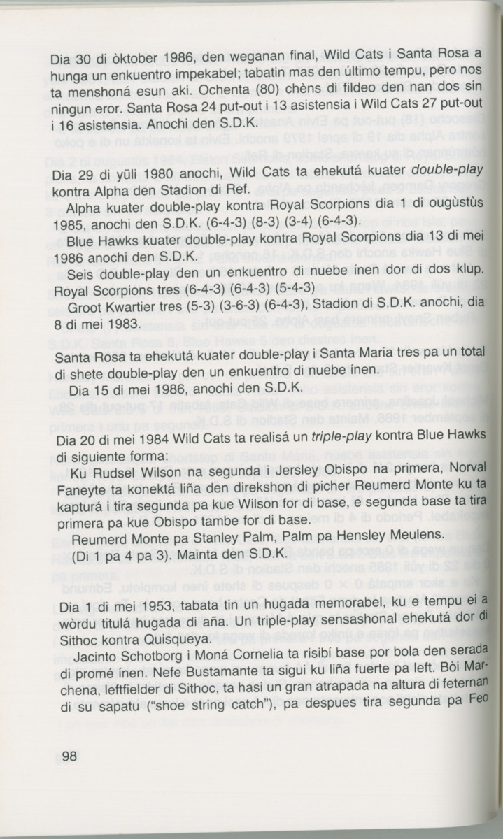 Hómrùn: béisbòl di Curaçao : di greis te Yankee Stadium - Page 100