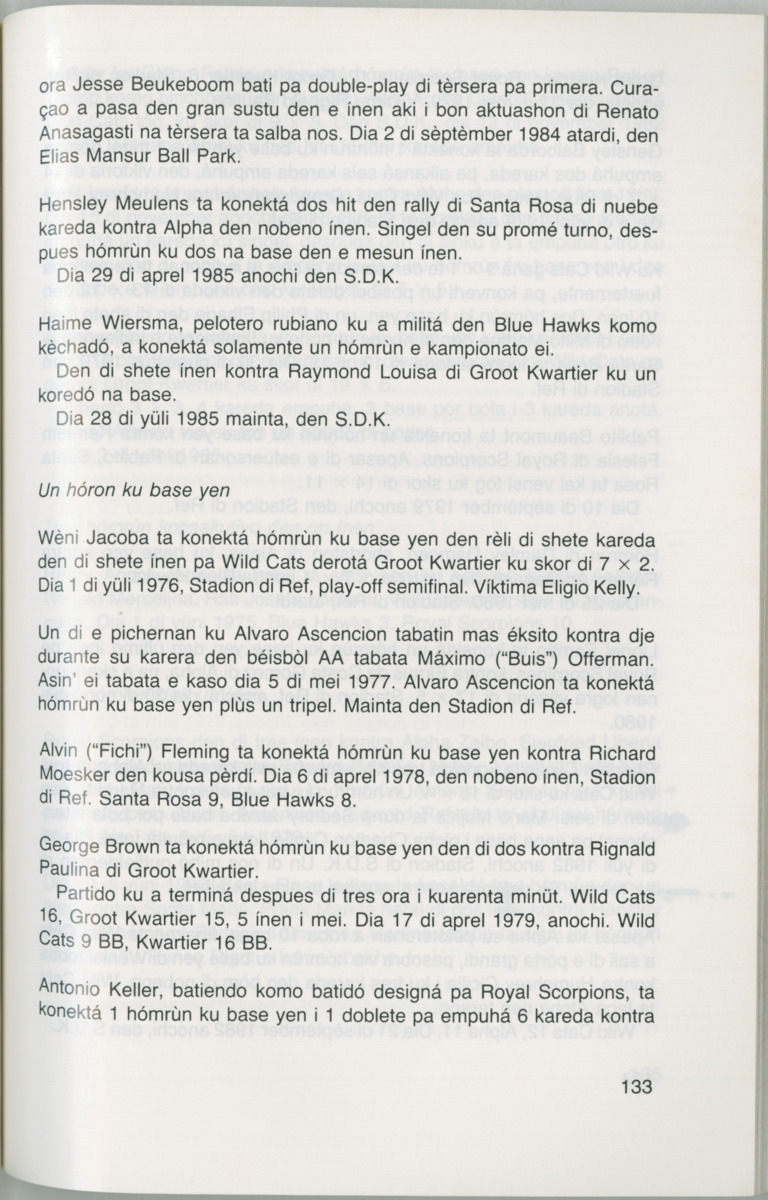 Hómrùn: béisbòl di Curaçao : di greis te Yankee Stadium - Page 135