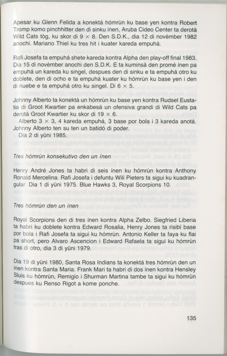 Hómrùn: béisbòl di Curaçao : di greis te Yankee Stadium - Page 137