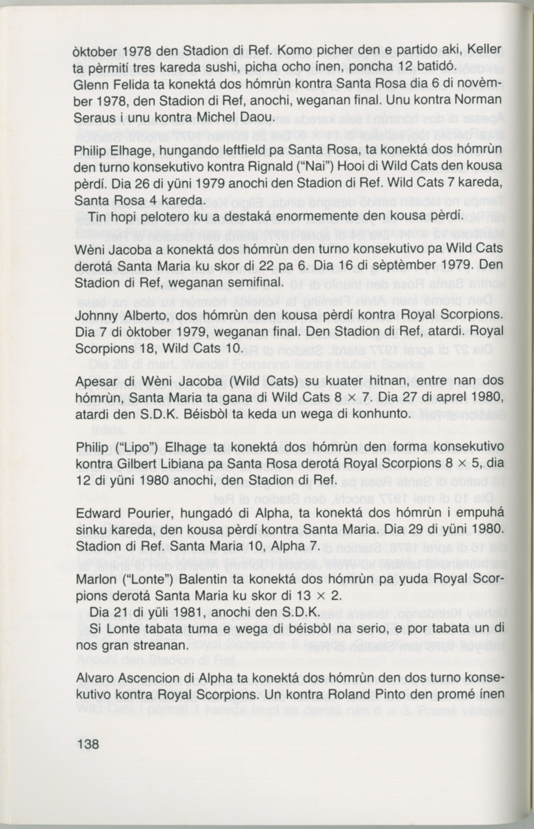 Hómrùn: béisbòl di Curaçao : di greis te Yankee Stadium - Page 140