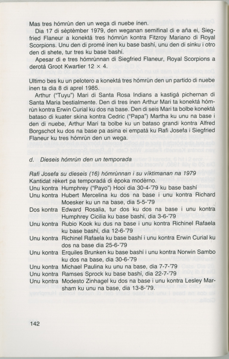 Hómrùn: béisbòl di Curaçao : di greis te Yankee Stadium - Page 144