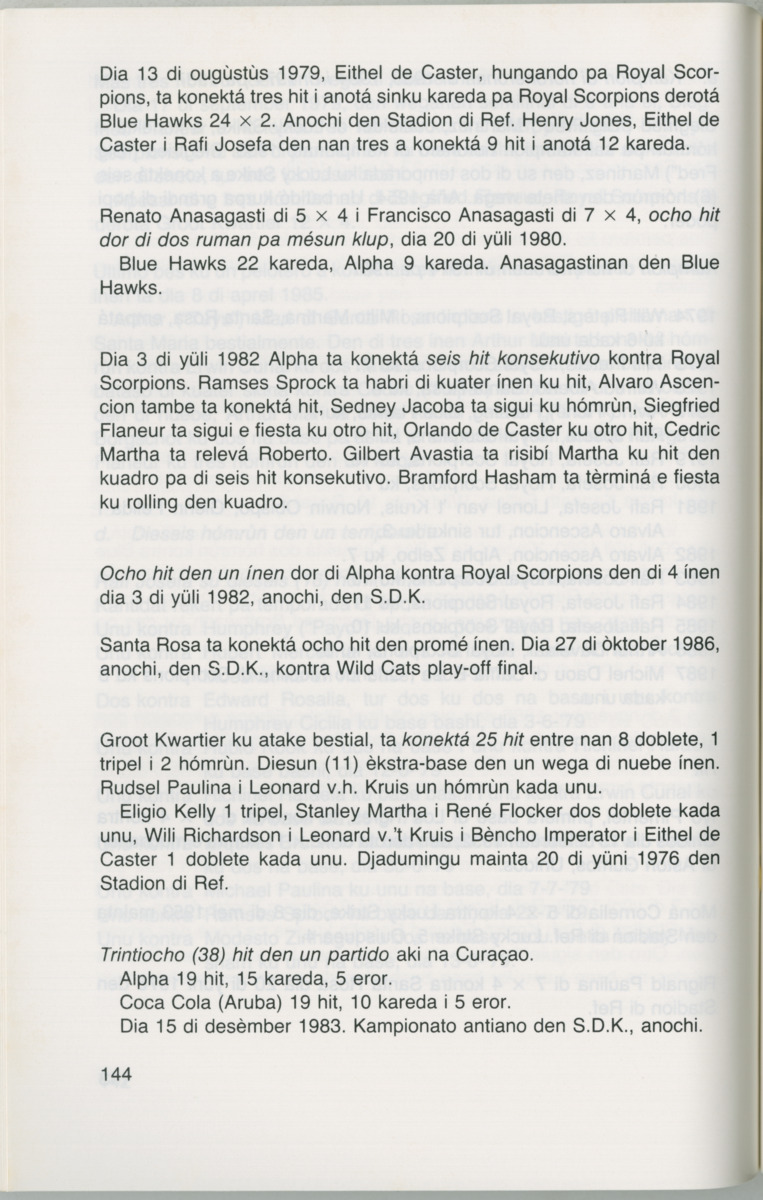 Hómrùn: béisbòl di Curaçao : di greis te Yankee Stadium - Page 146