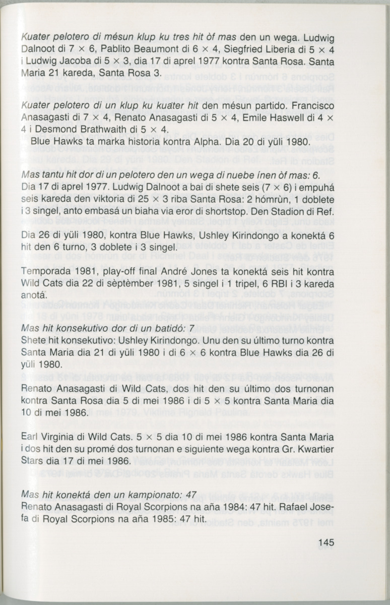 Hómrùn: béisbòl di Curaçao : di greis te Yankee Stadium - Page 147
