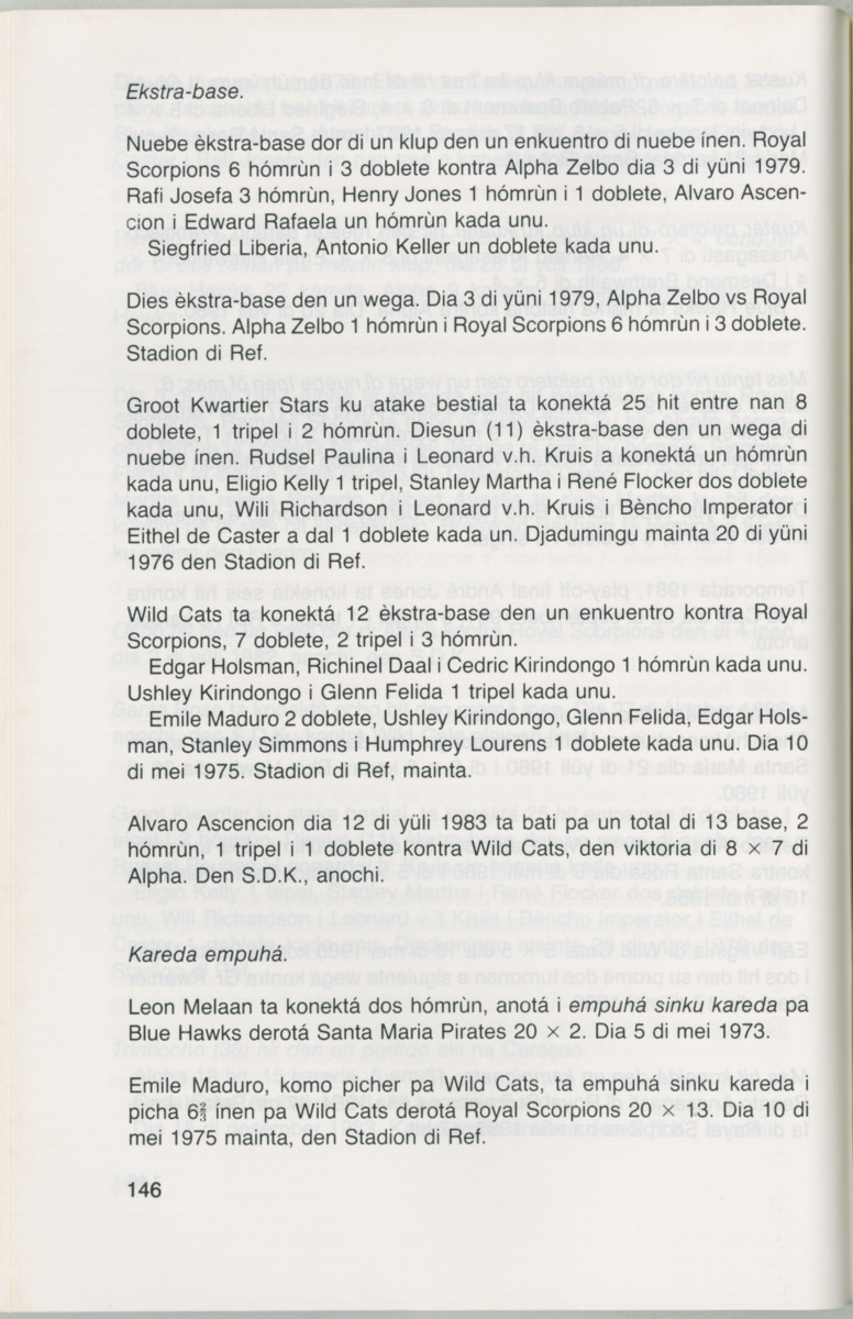 Hómrùn: béisbòl di Curaçao : di greis te Yankee Stadium - Page 148