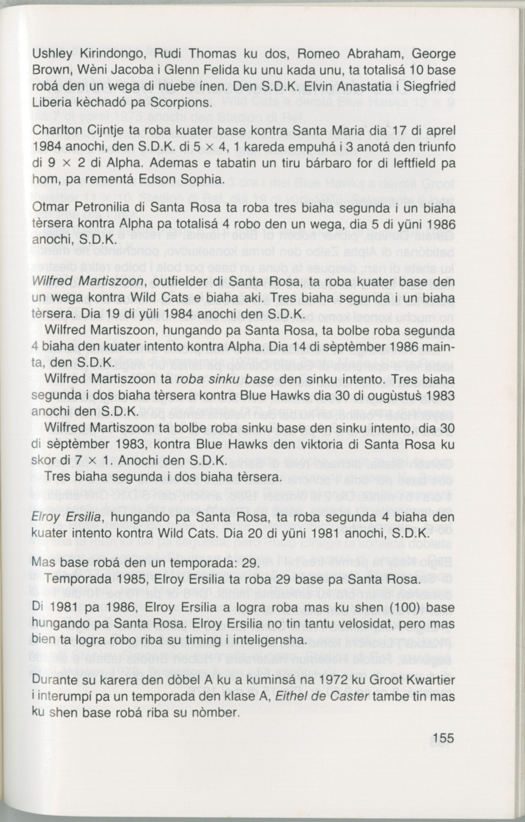 Hómrùn: béisbòl di Curaçao : di greis te Yankee Stadium - Page 157