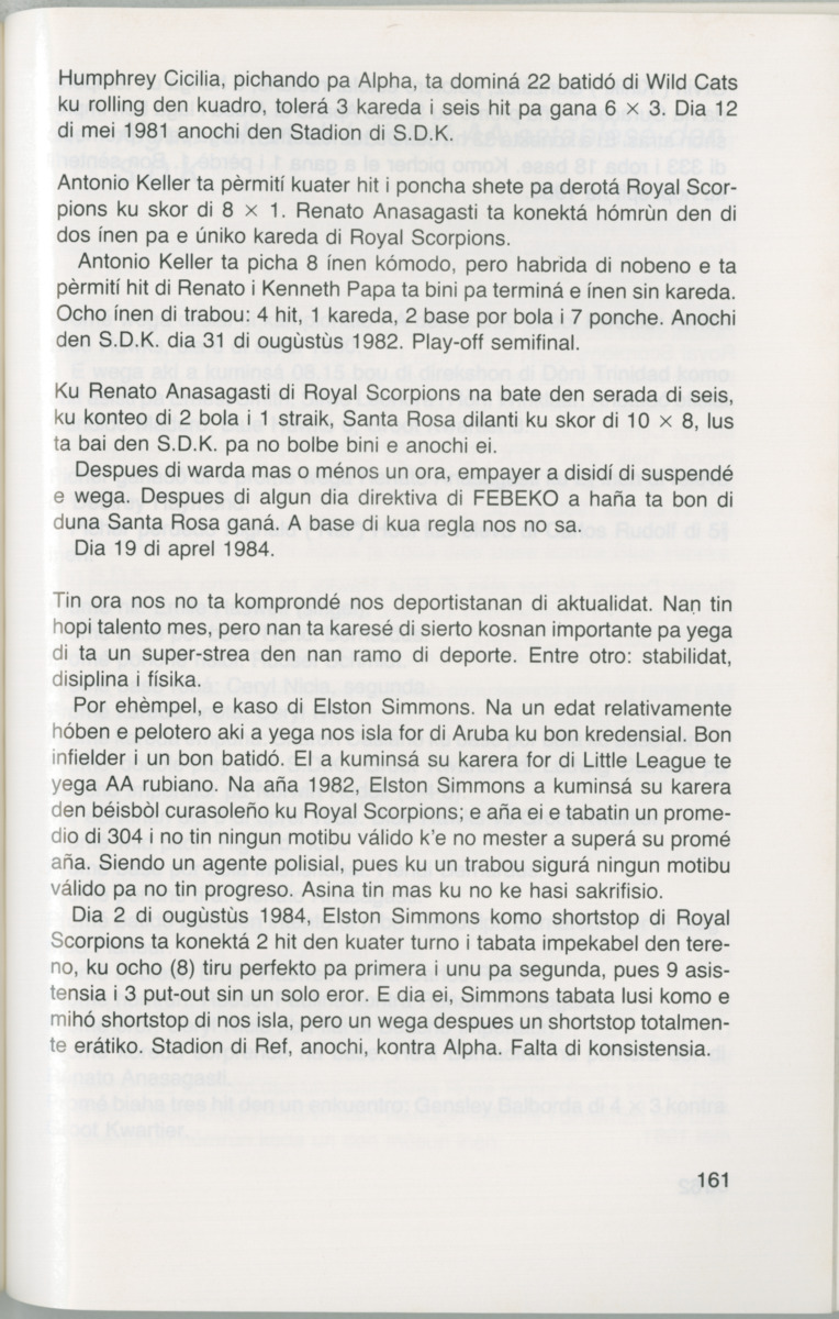 Hómrùn: béisbòl di Curaçao : di greis te Yankee Stadium - Page 163