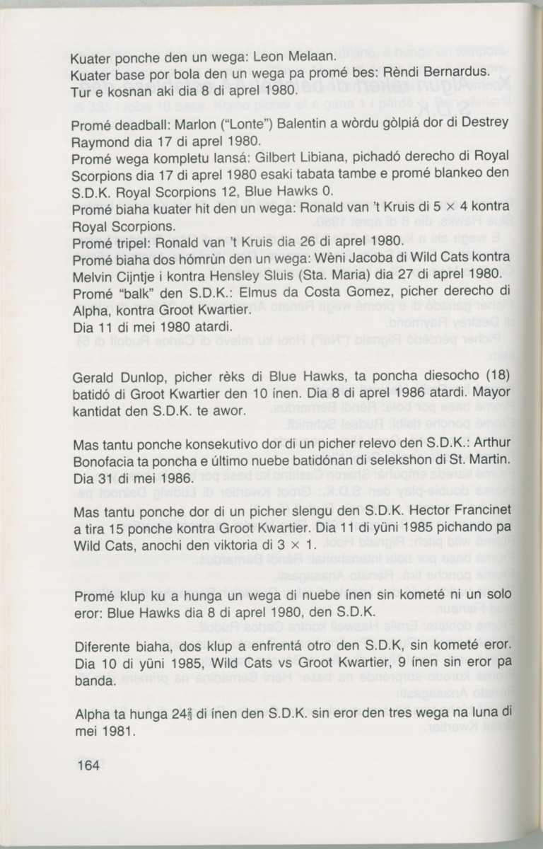 Hómrùn: béisbòl di Curaçao : di greis te Yankee Stadium - Page 166