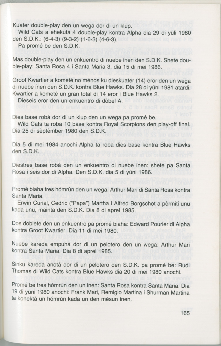 Hómrùn: béisbòl di Curaçao : di greis te Yankee Stadium - Page 167
