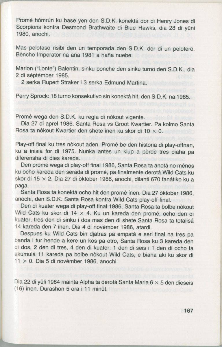 Hómrùn: béisbòl di Curaçao : di greis te Yankee Stadium - Page 169