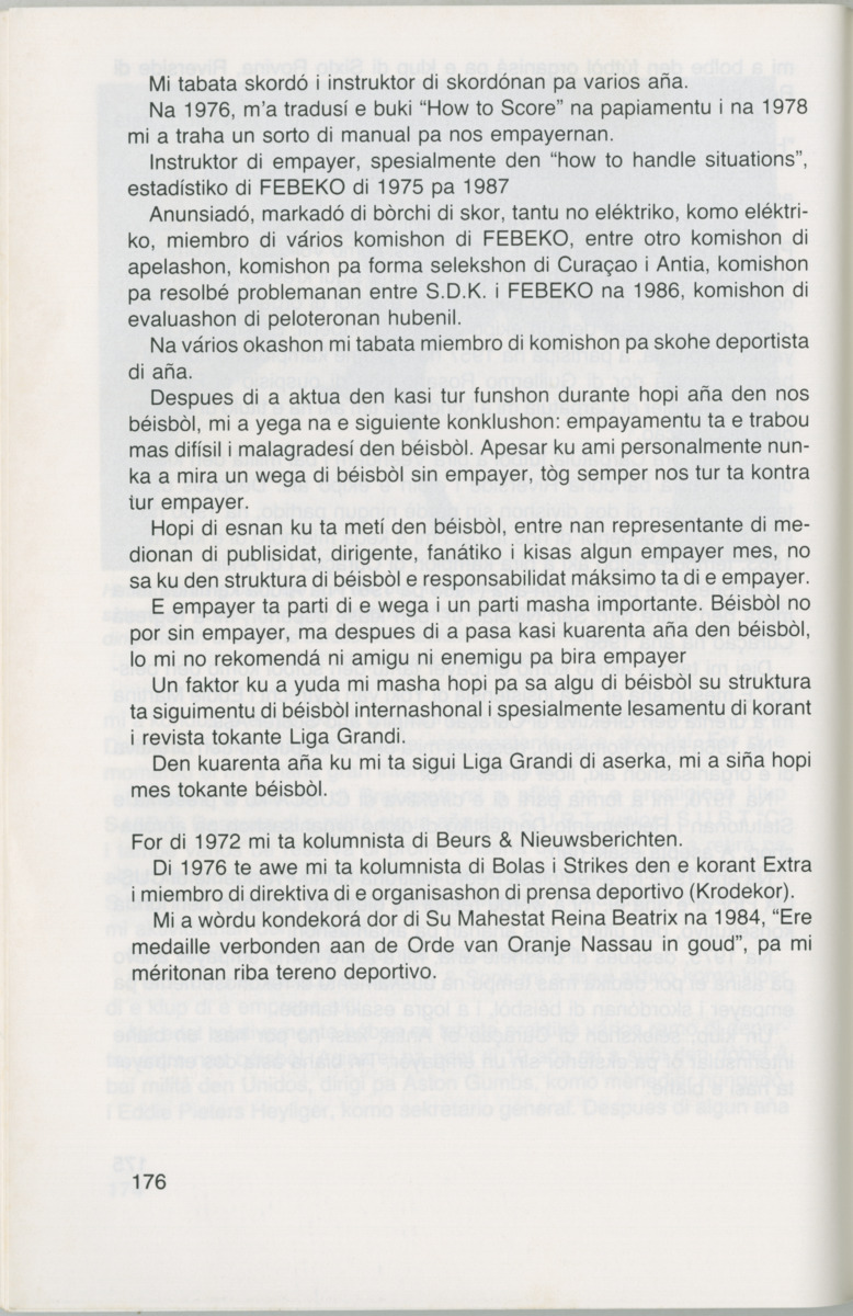 Hómrùn: béisbòl di Curaçao : di greis te Yankee Stadium - Page 178