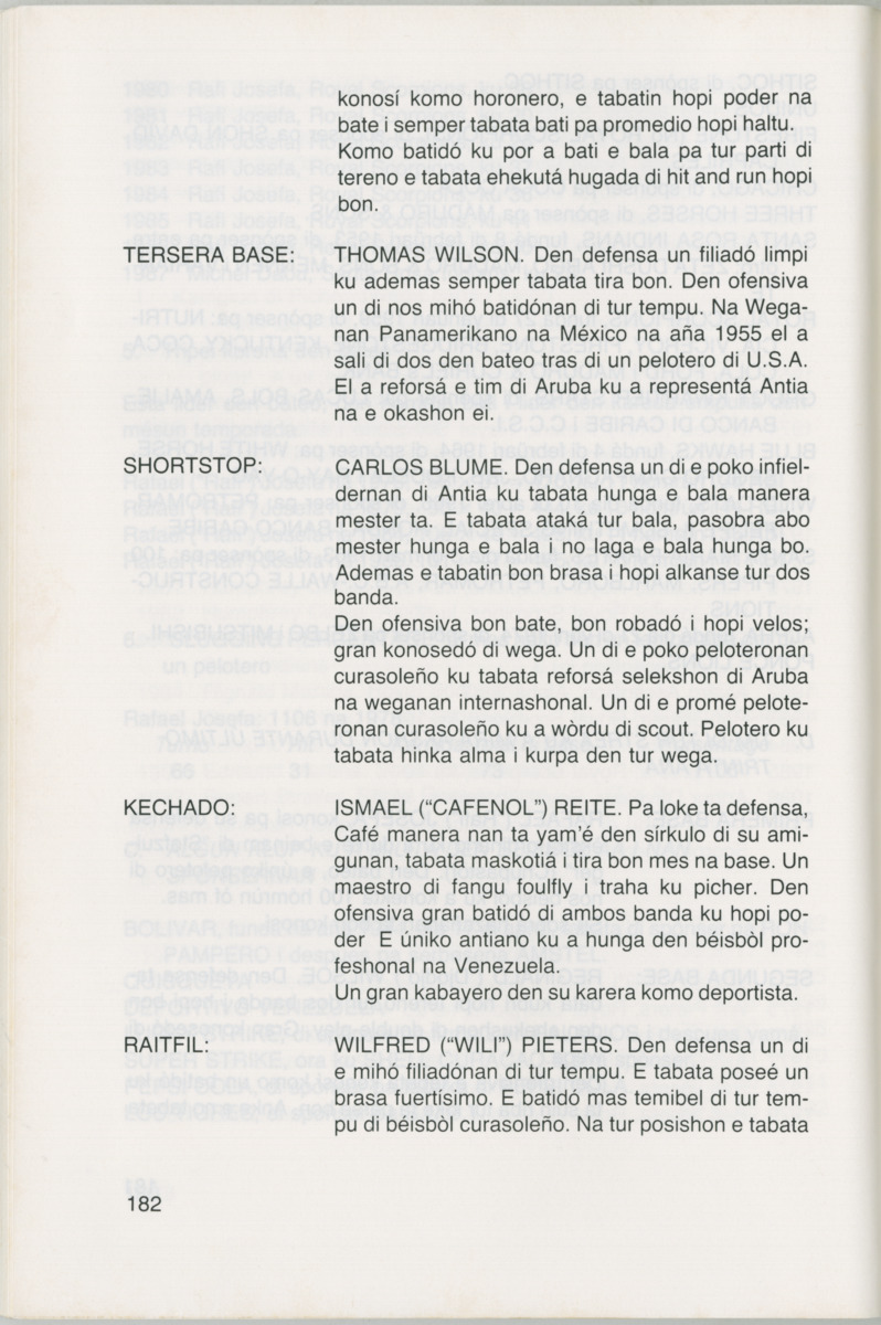 Hómrùn: béisbòl di Curaçao : di greis te Yankee Stadium - Page 184