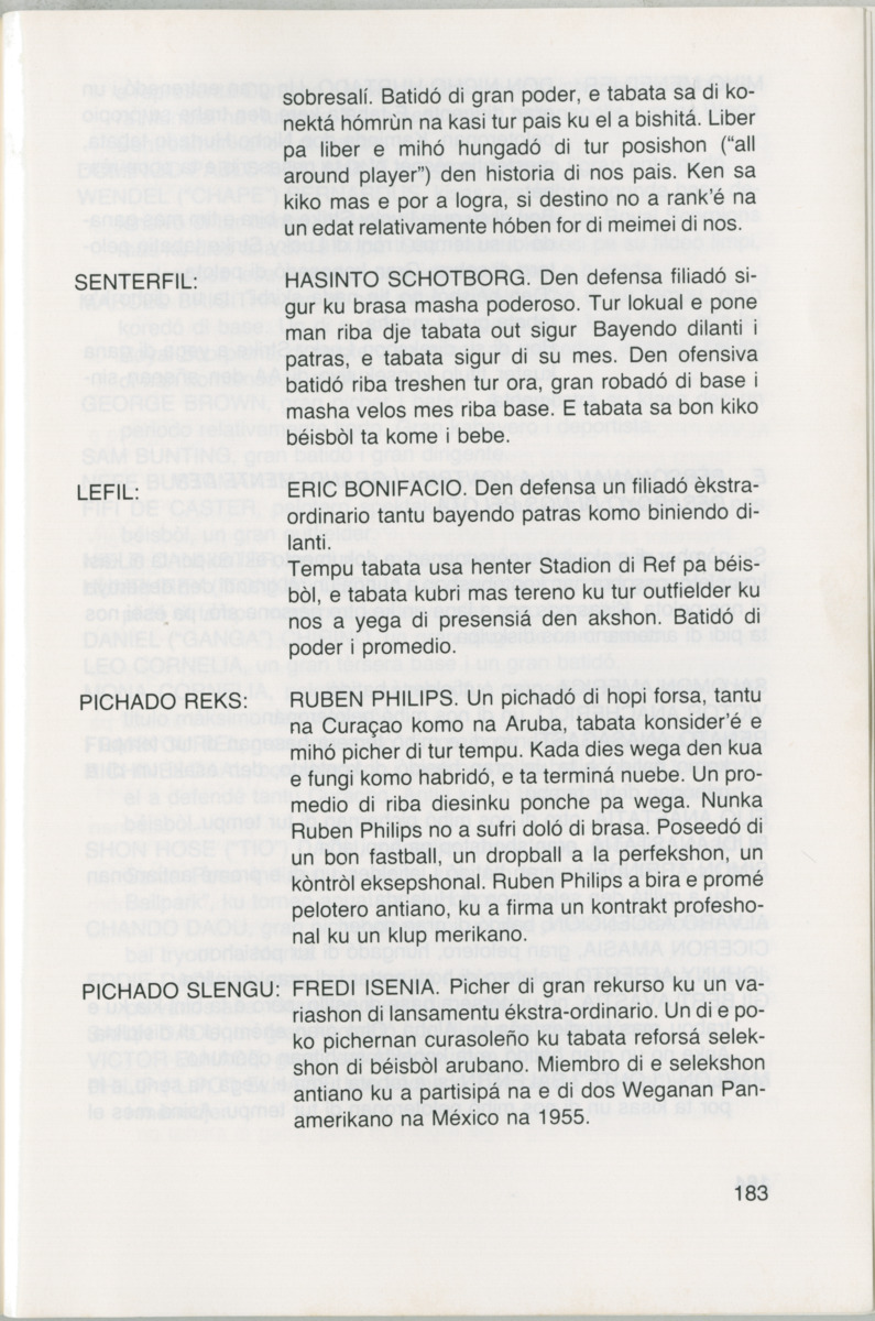 Hómrùn: béisbòl di Curaçao : di greis te Yankee Stadium - Page 185