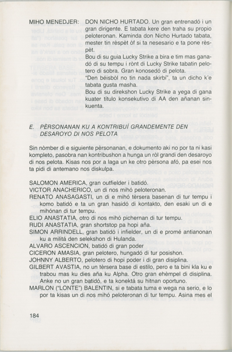 Hómrùn: béisbòl di Curaçao : di greis te Yankee Stadium - Page 186