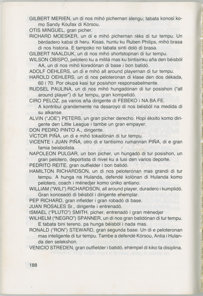 Hómrùn: béisbòl di Curaçao : di greis te Yankee Stadium - Page 190