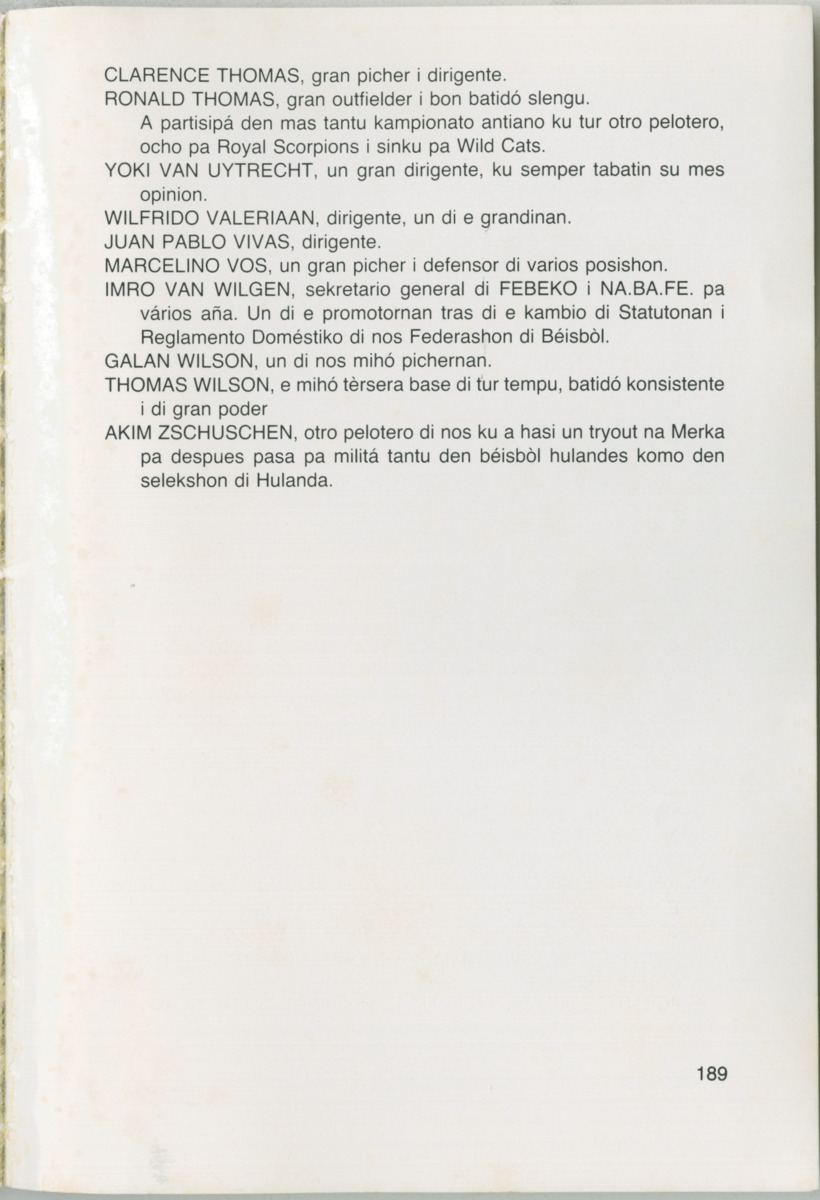 Hómrùn: béisbòl di Curaçao : di greis te Yankee Stadium - Page 191