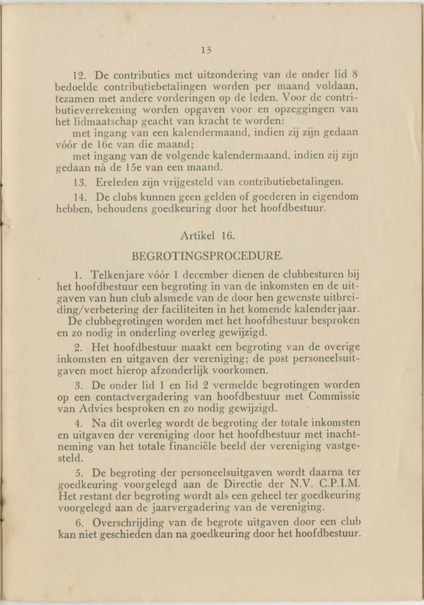 Intern reglement van de Sportvereniging "Asiento" - Page 15