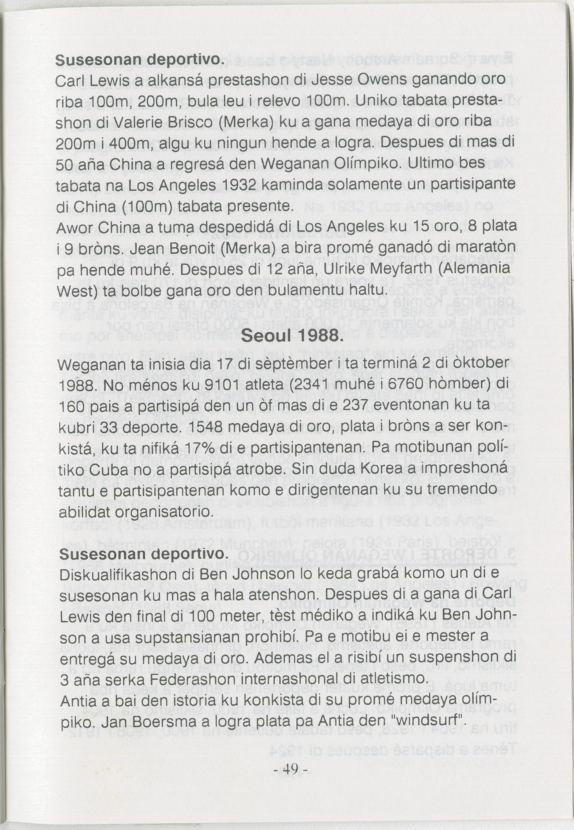 Istoria di Weganan Olimpiko ( -776 te ku 1992) - Page 51