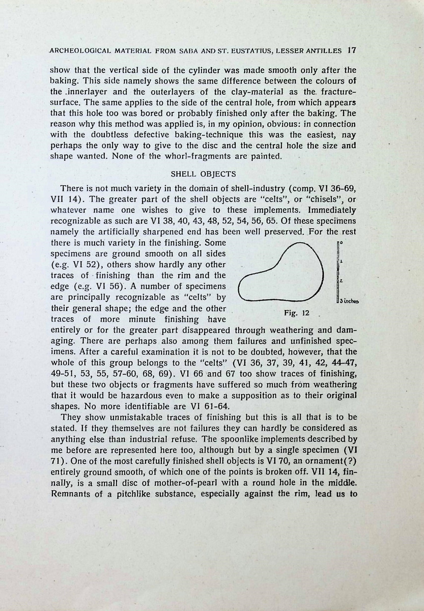 Archeological Material from Saba and St. Eustatius, Lesser Antilles - New Page