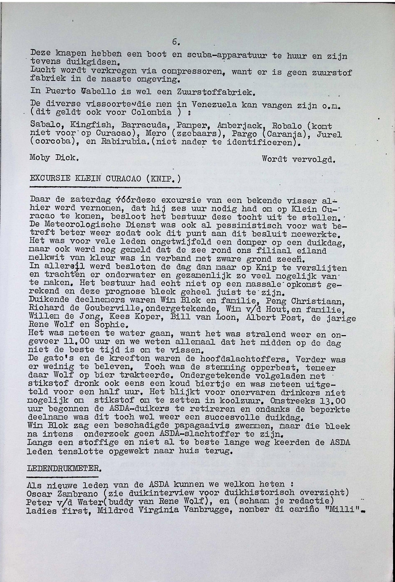 ASDA - Antillian Scuba Diving Association - 1968, nrs januari-december - New Page