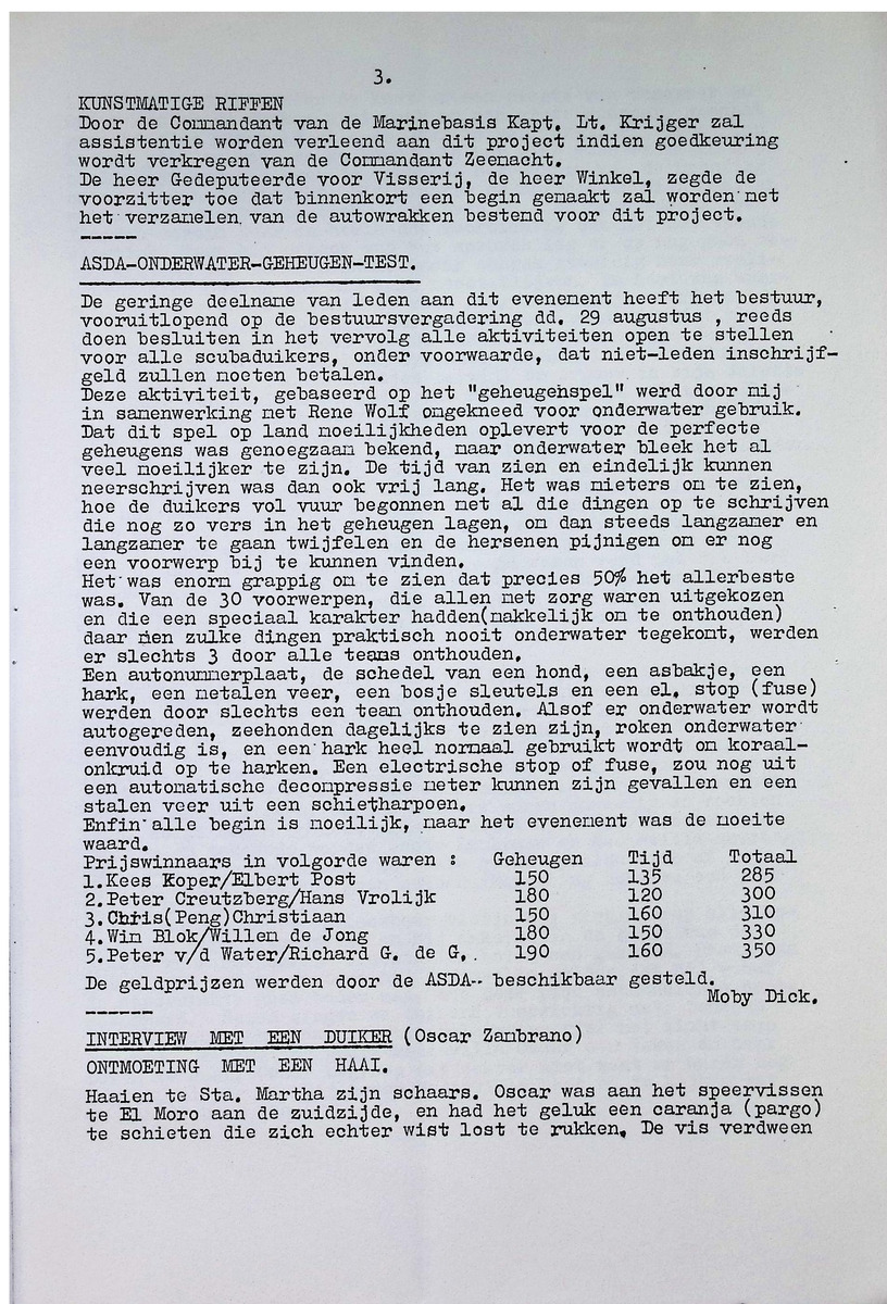 ASDA - Antillian Scuba Diving Association - 1968, nrs januari-december - New Page