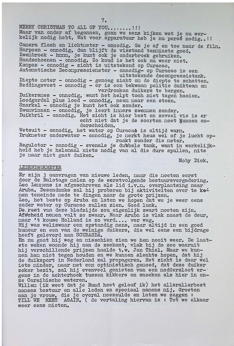 ASDA - Antillian Scuba Diving Association - 1968, nrs januari-december - New Page