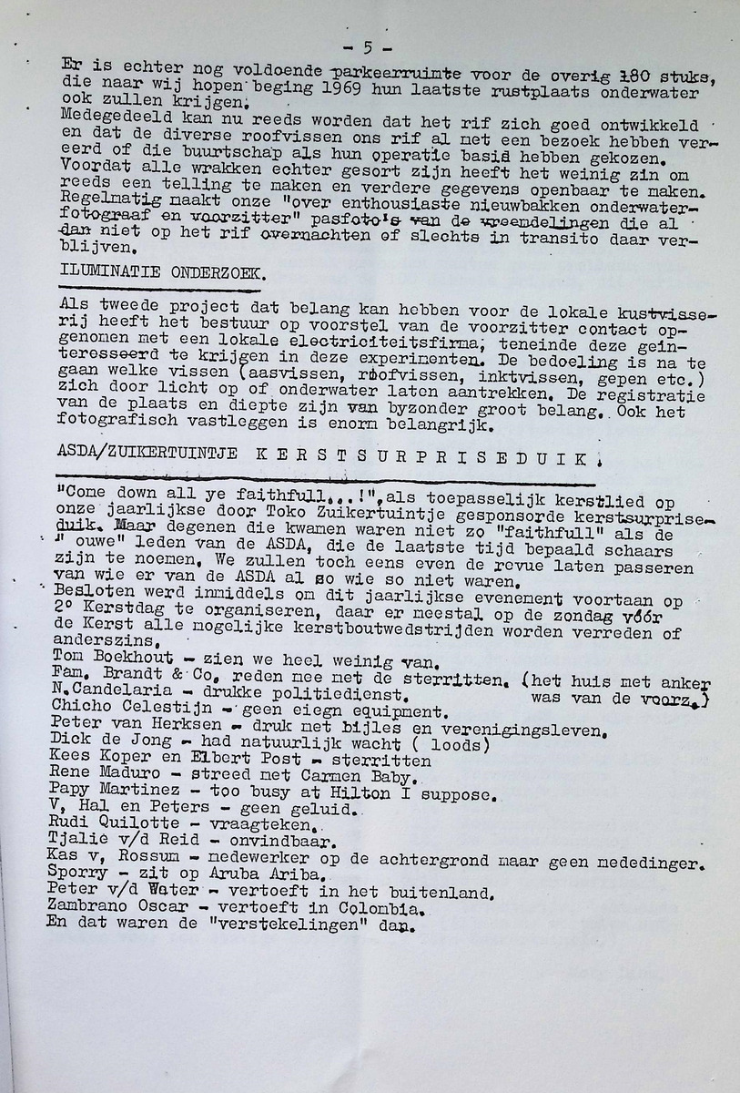 ASDA - Antillian Scuba Diving Association - 1968, nrs januari-december - New Page