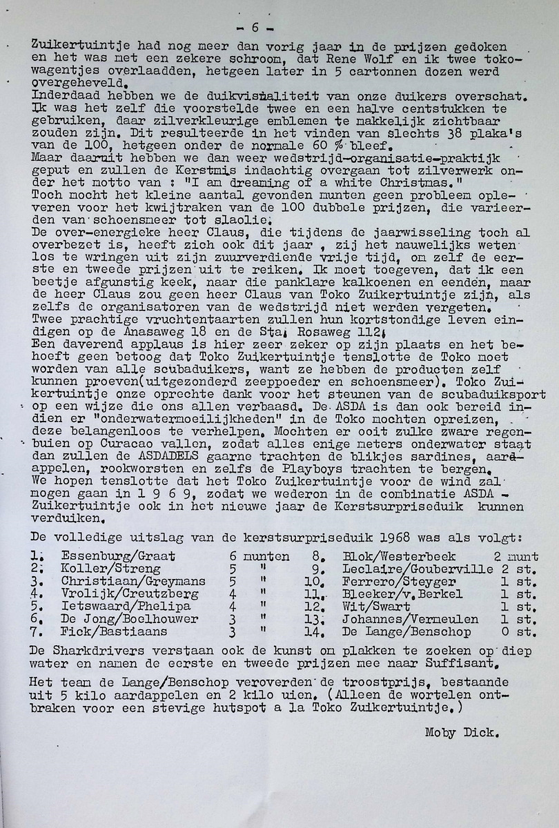 ASDA - Antillian Scuba Diving Association - 1968, nrs januari-december - New Page