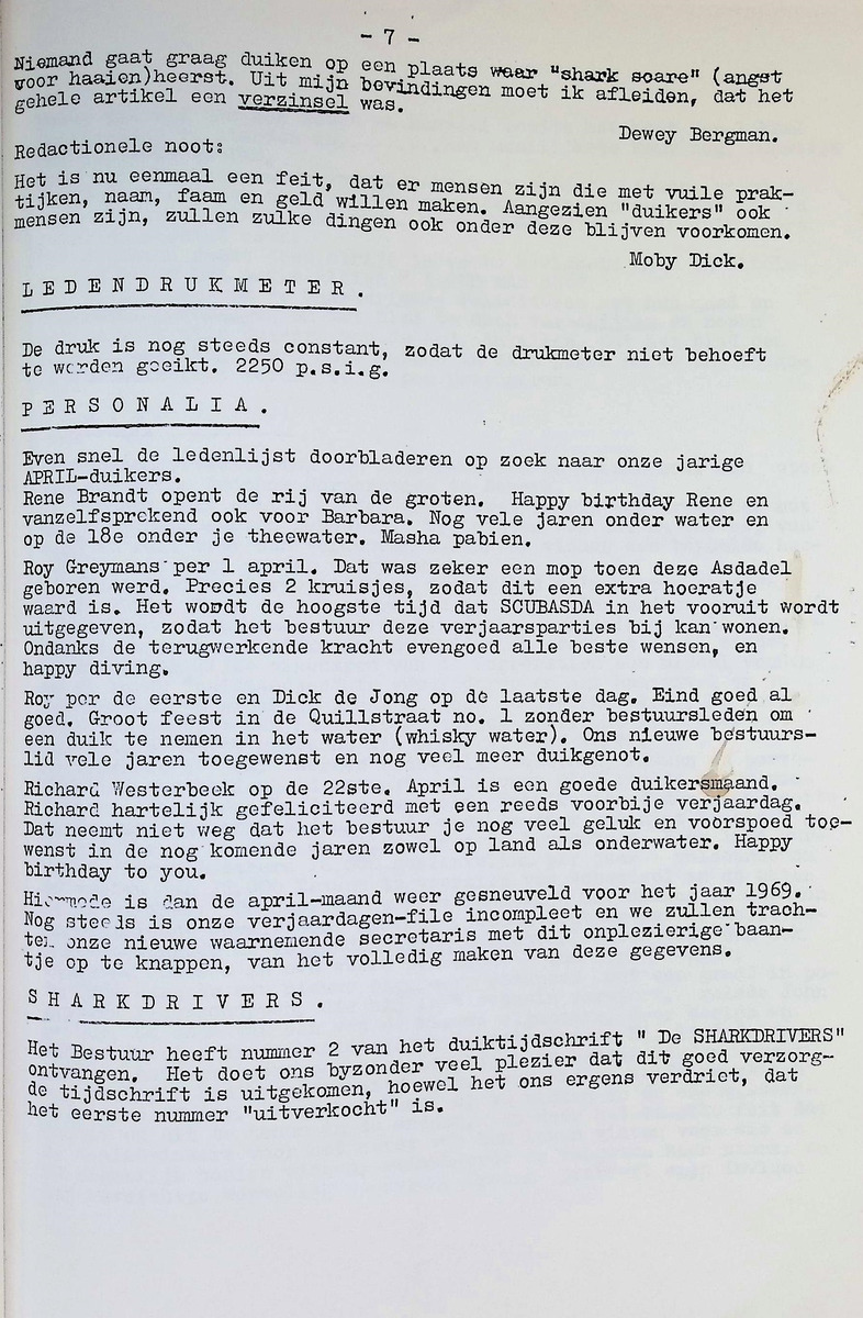 ASDA - Antillian Scuba Diving Association - 1969, nrs januari-april - New Page