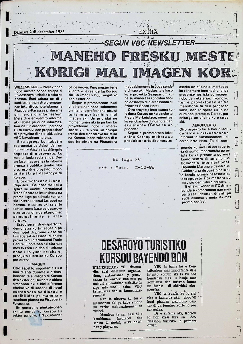 Kos di Westpunt - Een onderzoek naar toerisme in Westpunt, Curacao - New Page