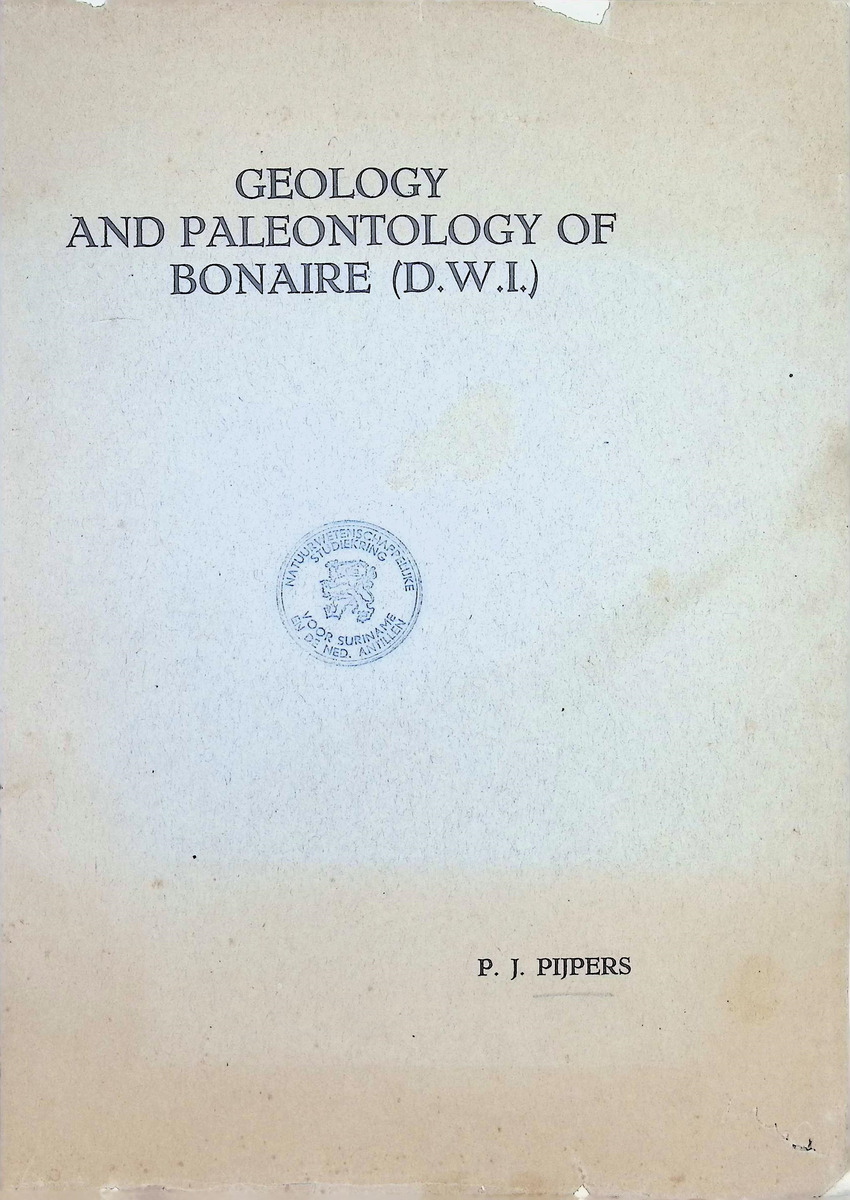 Geology and Paleontology of Bonaire (D.W.I.) - New Page