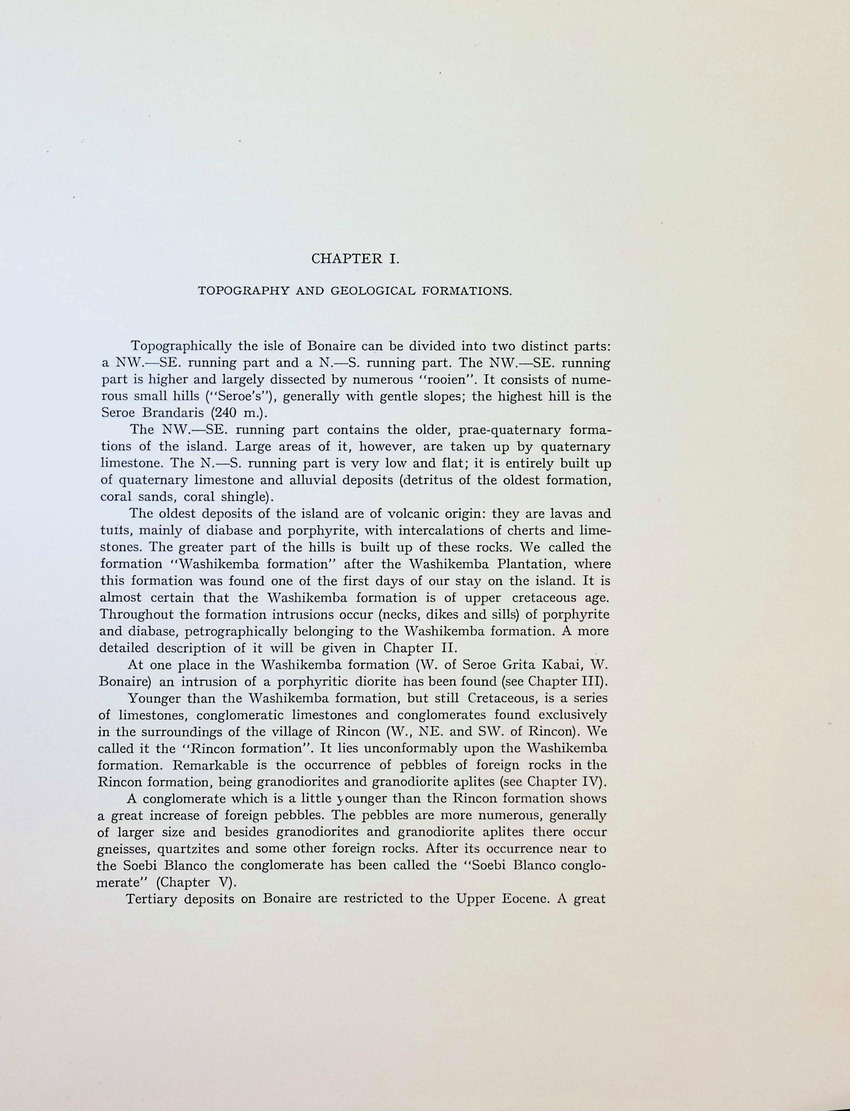 Geology and Paleontology of Bonaire (D.W.I.) - New Page