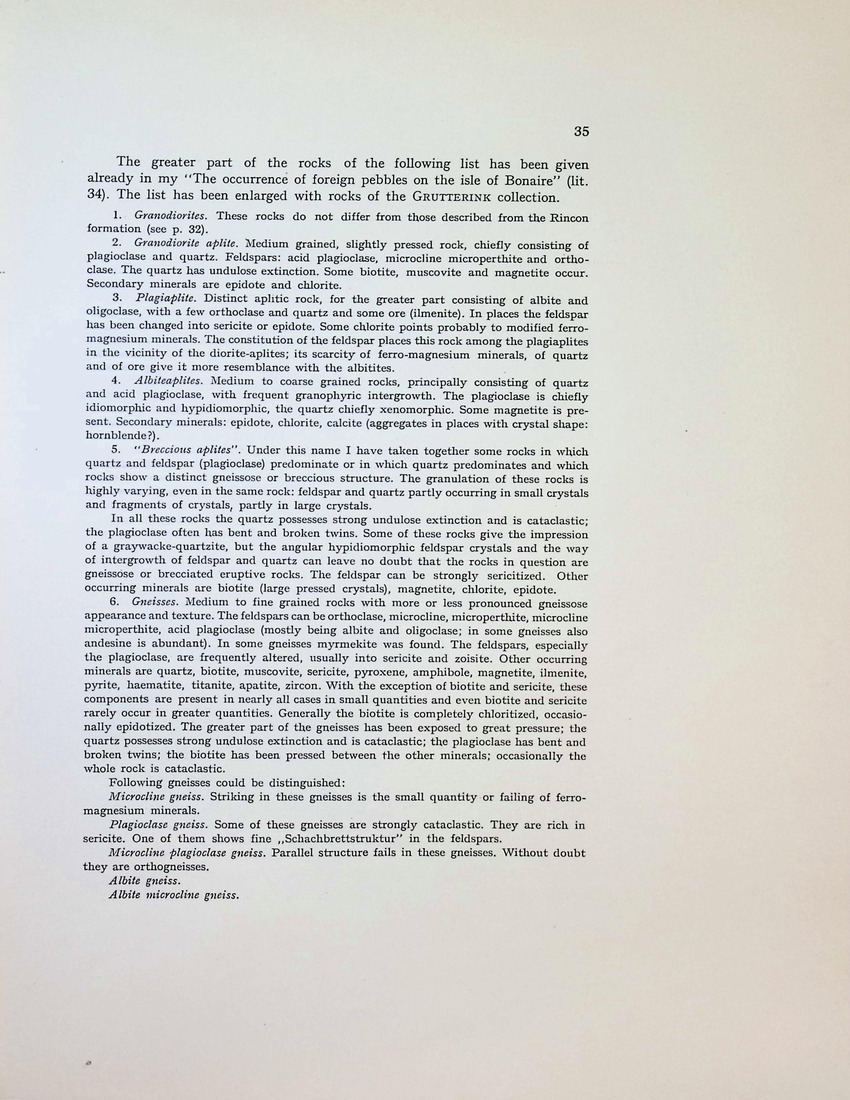 Geology and Paleontology of Bonaire (D.W.I.) - New Page